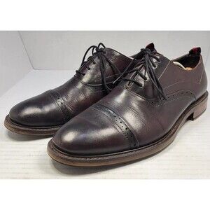 Steve Madden Kinsman Brown Leather Oxford Dress Shoes Men's Size 11